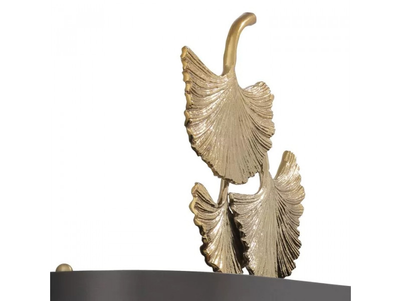 Fali lámpa 2xE14 fekete/arany levél mintás REGINA