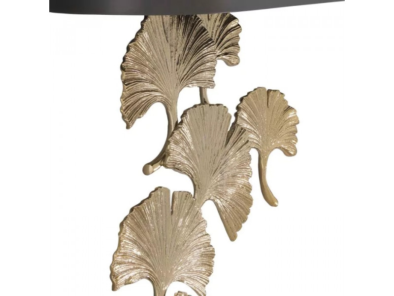 Fali lámpa 2xE14 fekete/arany levél mintás REGINA