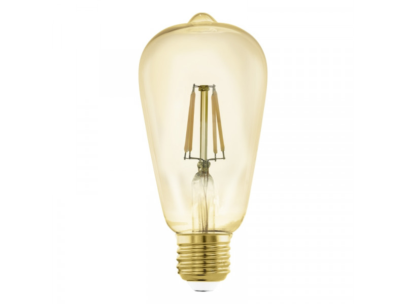 LED E27 4,9W (40W) 2200K Filament Borostyán ST64 AVOKÁDÓ CONNECT Z