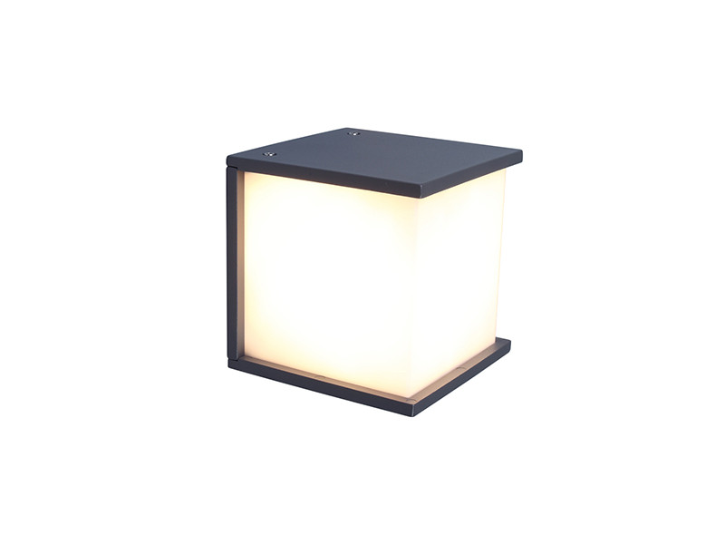 Kültéri Fali lámpa E27 IP44 Sötétszürke 171x165x165mm BOX CUBE