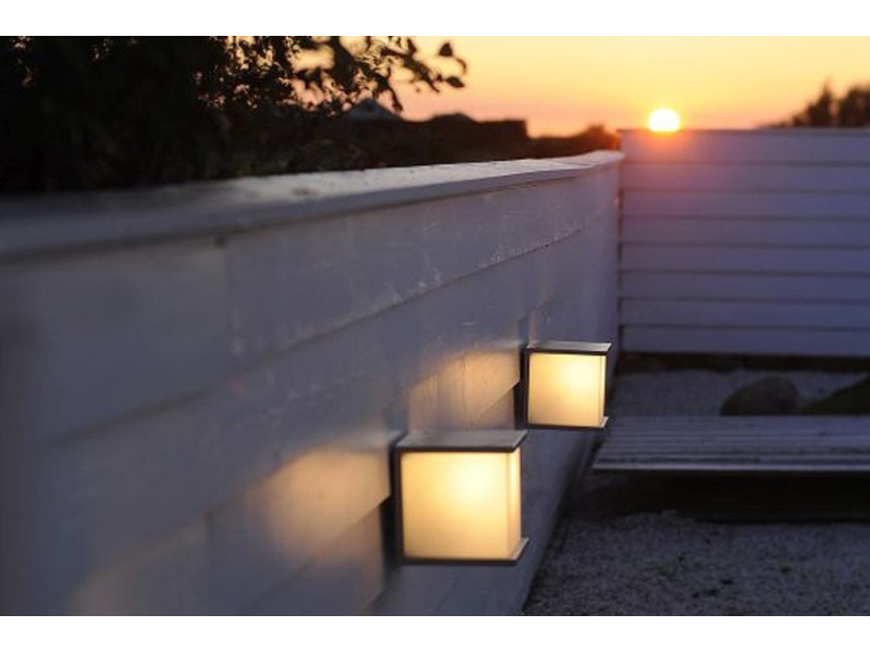 Kültéri Fali lámpa E27 IP44 Sötétszürke 171x165x165mm BOX CUBE