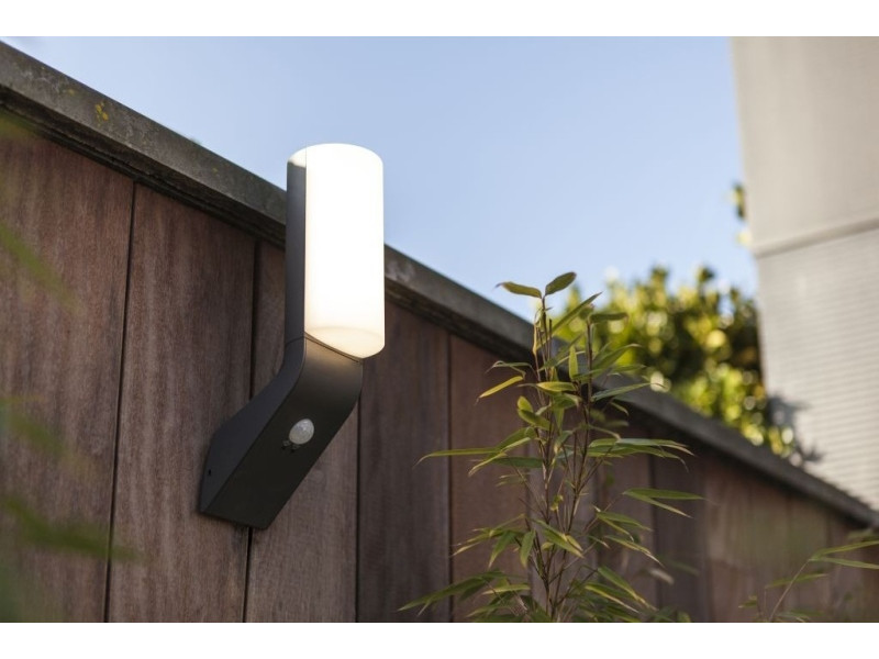 Kültéri Fali lámpa 15W LED 1100lm 4000K IP44 Szürke 141x292x80mm mozg. BATI MEGSZŰNT