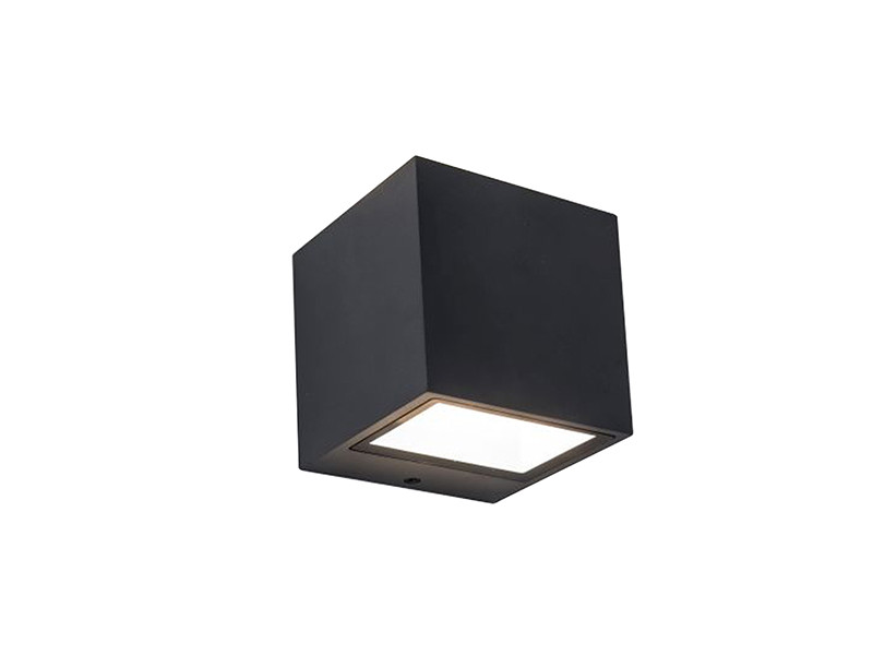 Kültéri Fali lámpa LED 9W 850lm 3000K alu/fekete 88x86x85mm IP54 GEMINI