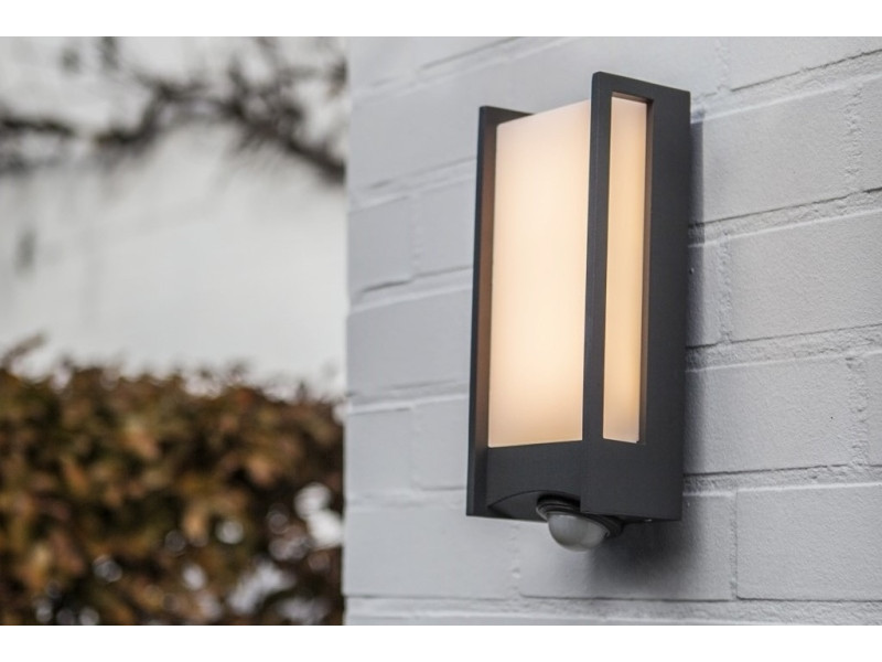 Kültéri Fali lámpa 11,3 LED 1000lm 3000K IP54 Sötétszürke 270x76x110mm QUBO