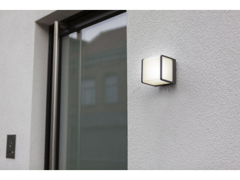 Kültéri Fali lámpa 14,5W LED 1100lm 3000K IP54 Szürke 110x100x110mm TELIN Kültéri Fali lámpa 14,5W LED 1100lm 3000K IP54 Szürke 110x100x110mm TELIN