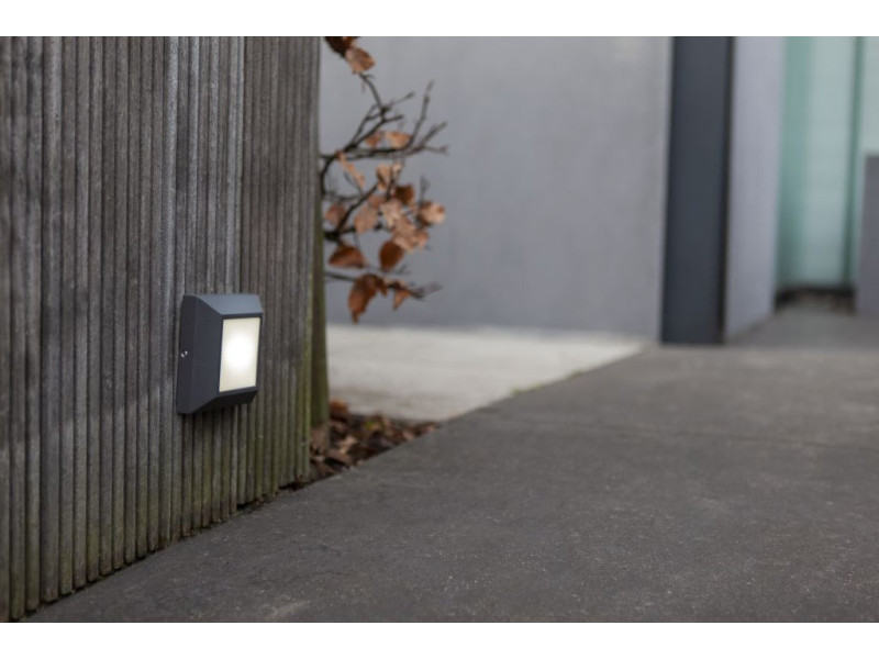 Kültéri Fali lámpa LED 4,1W 265lm 3000K fém/fekete 101x101x31.5mm IP54 HELENA