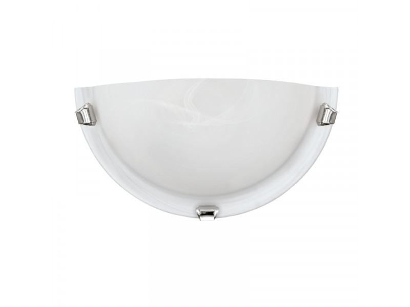 Fali lámpa E27 1x60W IP20 króm/fehér SALOME