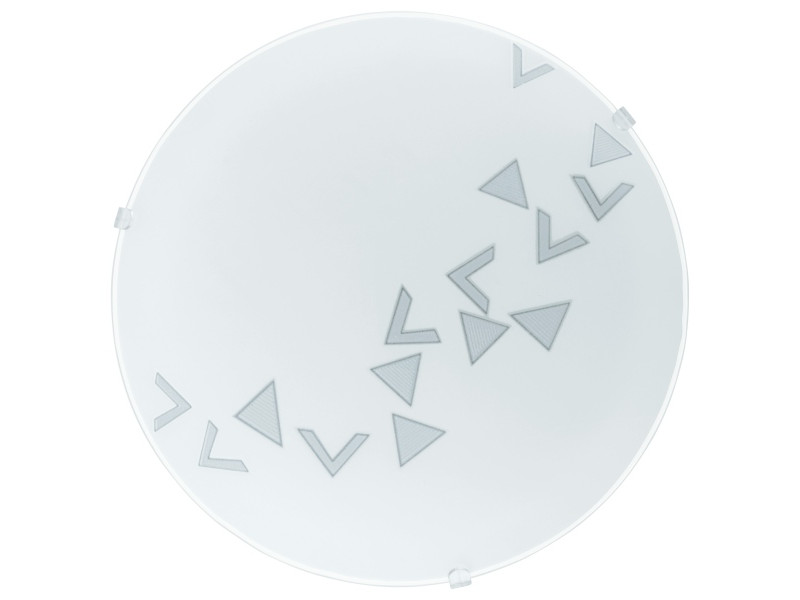 Mennyezeti lámpa E27 1x60W IP20 fehér/háromszög mintás MARS