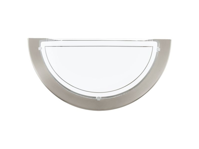 Fali lámpa E27 1x60W IP20 matt nikkel/fehér, áttetsző PLANET 1 Fali lámpa E27 1x60W IP20 matt nikkel/fehér, áttetsző PLANET 1