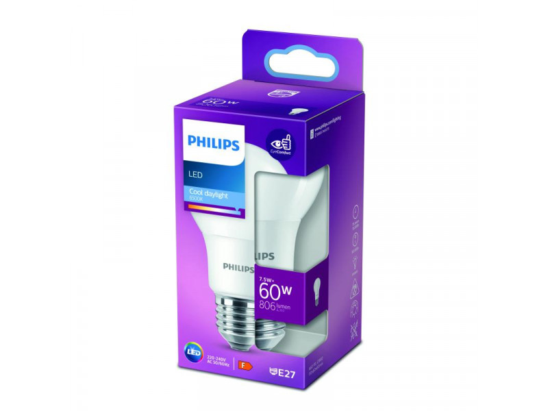 LED E27 7,5W (60W) 6500K 806lm 80CRI 15000h opál KÖRTE 200fok CONSUMER LED E27 7,5W (60W) 6500K 806lm 80CRI 15000h opál KÖRTE 200fok CONSUMER