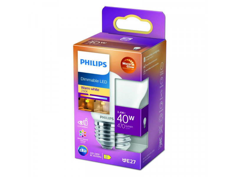 LED E27 3,4W (40W) 2200-2700K 470lm 90CRI 15000h filament opál KISGÖMB Dimm. CONSUMER