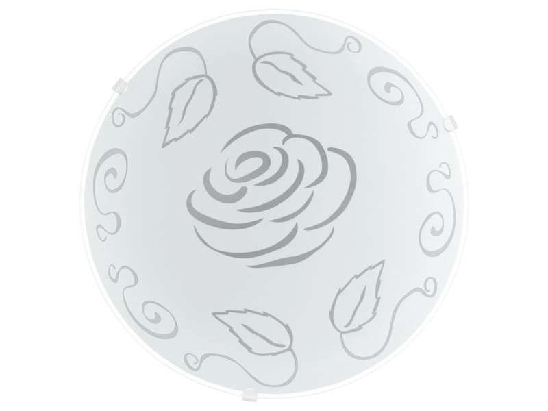 Mennyezeti lámpa E27 1x60W IP20 fehér/rózsa mintás MARS 1