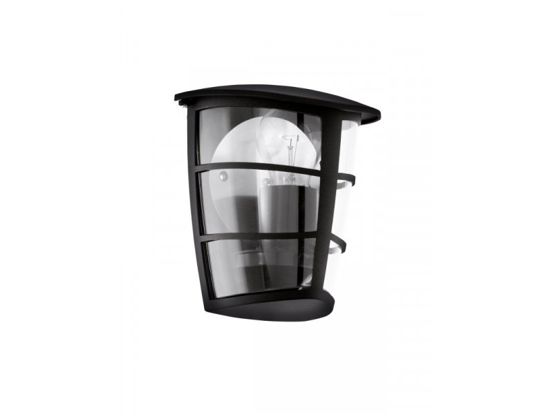 Kültéri Fali 1xE27 60W fekete IP44 ALORIA