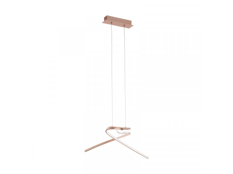 Függeszték LED 19W 2600lm 3000K 705x315x1100mm alu.,/vörös arany,fehér PALOZZA MEGSZŰNT