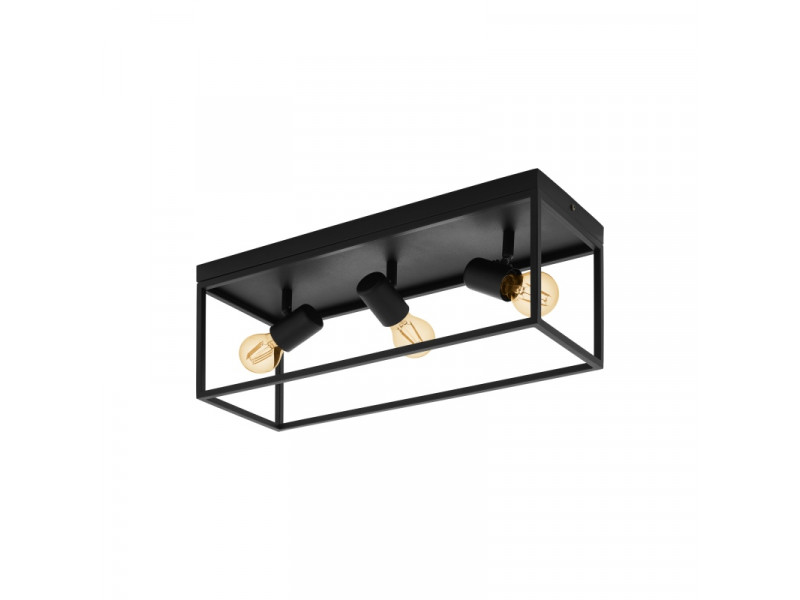 Mennyezeti lámpa 3xE27 fekete 205x180x540mm SILENTINA