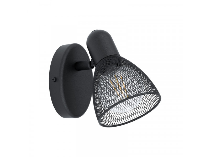 Spot lámpa 1xE14 fekete 105x65mm CAROVIGNO