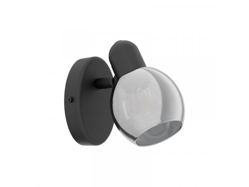 Fali lámpa E14 fekete 65x105mm POLLICA