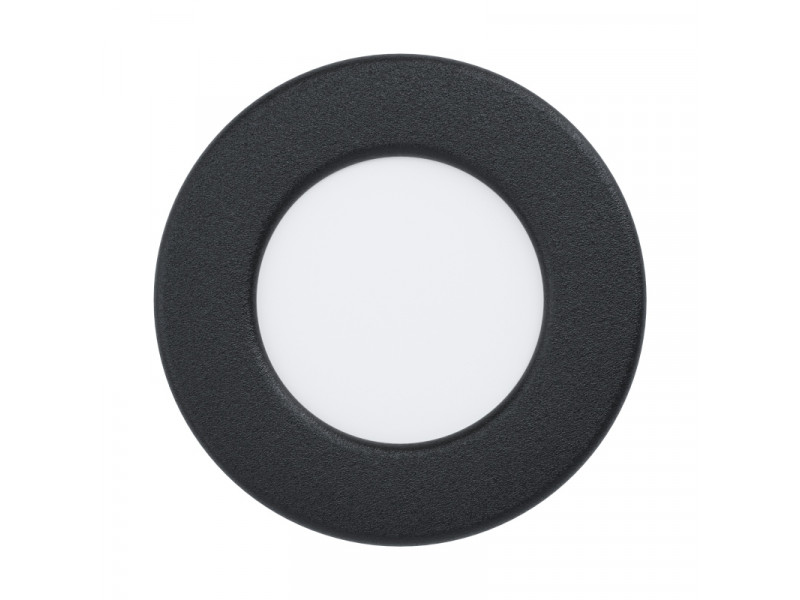 Beépíthető lámpa 2,7W LED 4000K 360lm IP44 fekete Kerek Átm:86mm FUEVA5