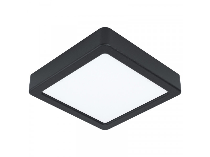 Mennyezeti lámpa 10,5W LED 3000K 1200lm fekete Szögl. Átm:160x160mm FUEVA5 Mennyezeti lámpa 10,5W LED 3000K 1200lm fekete Szögl. Átm:160x160mm FUEVA5