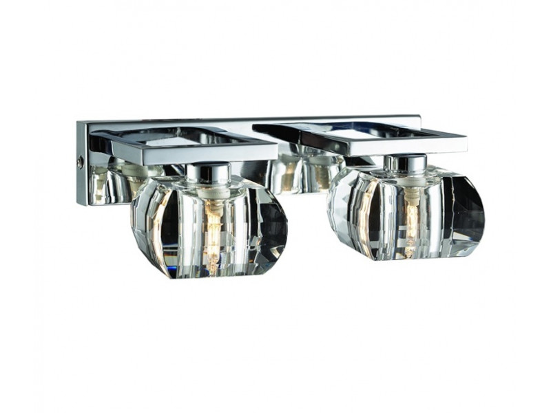 Fali lámpa 2xG9 akril/átlátszó 100x280x140mm RUBIC