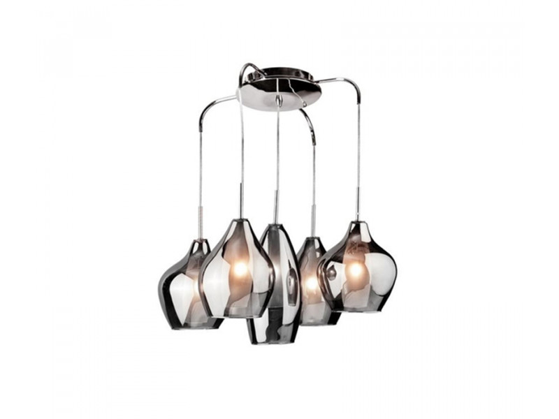 Függeszték 5xG9 üveg/króm 1600x500mm AMBER MILANO MEGSZŰNT