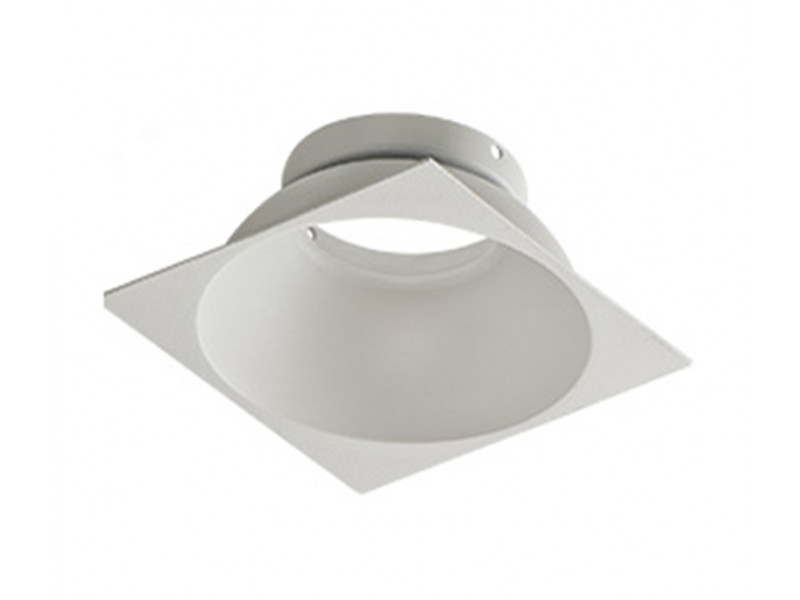 Lámpa betét alumínium/fehér 40x90x90mm HUGO