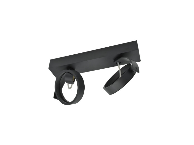 Spot lámpa 2xES111 GU10 alumínium/fekete 120x330x190mm JERRY