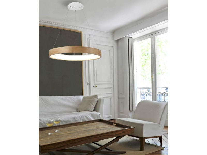 Függeszték LED 50W 3000K 3250lm fa/világosbarna 1500x650mm SILVAM