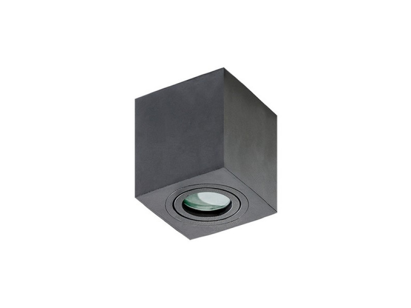 Mennyezeti lámpa GU10 fém/fekete 95x90x90mm IP44 BRANT Bemutató darab volt!