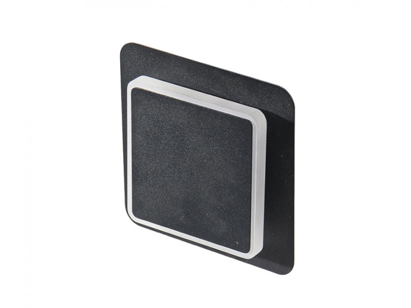 Fali lámpa LED 6W 3000K 510lm -/alumínium 170x170x55mm ONYX MEGSZŰNT