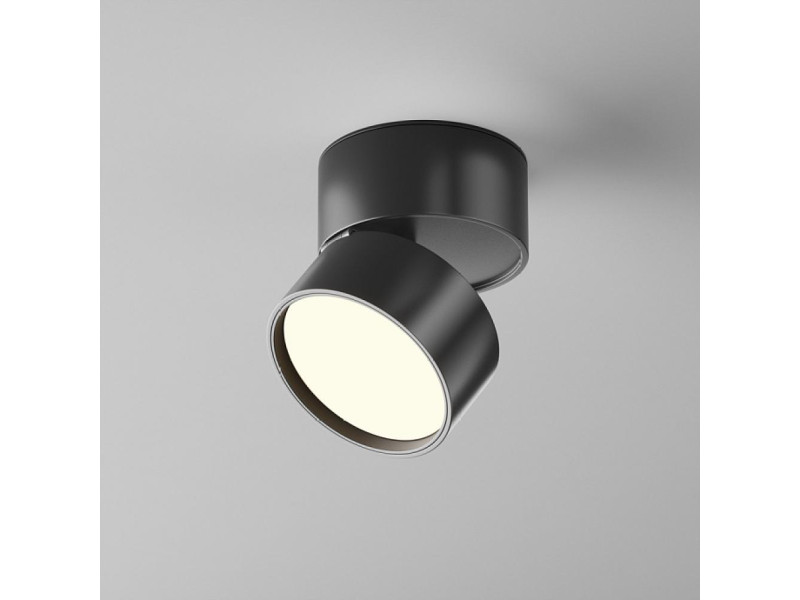Mennyezeti lámpa LED 12W 780lm 3000K alumínium/fekete 80x85mm IP20 ONDA (C024CL-12W3K-B-1)
