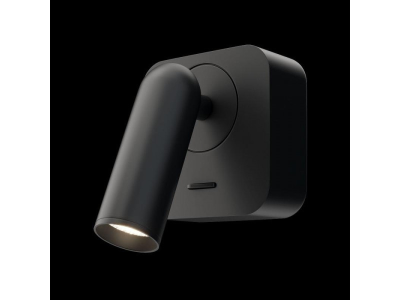 Fali lámpa LED 150lm 3000K Fekete 65x63x65mm MIRAX (C039WL-L3B3K)