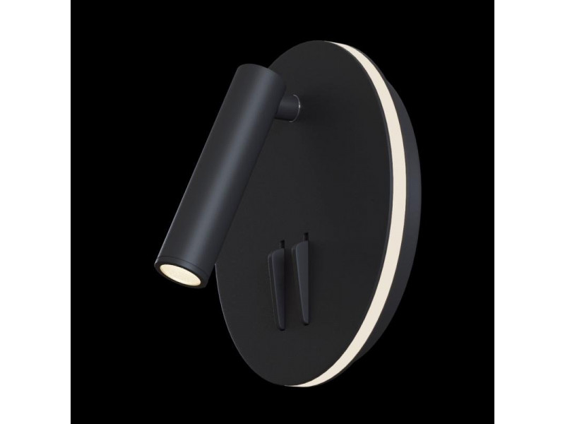 Fali lámpa LED 9W 540lm 3000K fekete alumínium 140x140x65mm IP20 Kerek IOS 176 (C176-WL-01-6W-B)