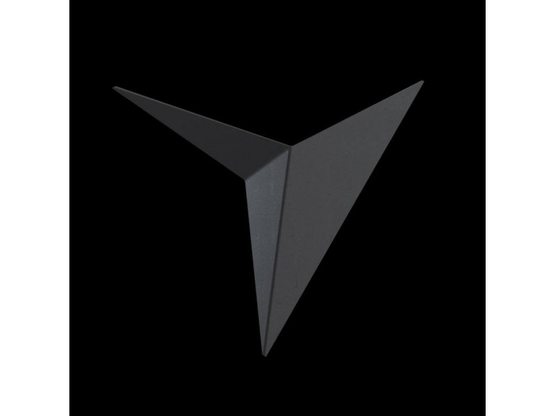 Fali lámpa LED 3W 150lm 3000K fekete fém 205x245x75mm IP20 TRAME (C808WL-L3B)