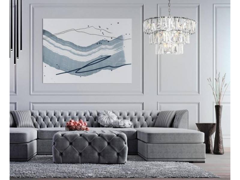 Függeszték 18xE14 Króm 500x770mm PUNTES (MOD043PL-18CH)