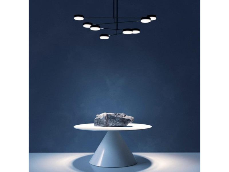 Függeszték LED 2300lm 3000K Fekete 616x550x1070mm FAD (MOD070PL-L48B3K)