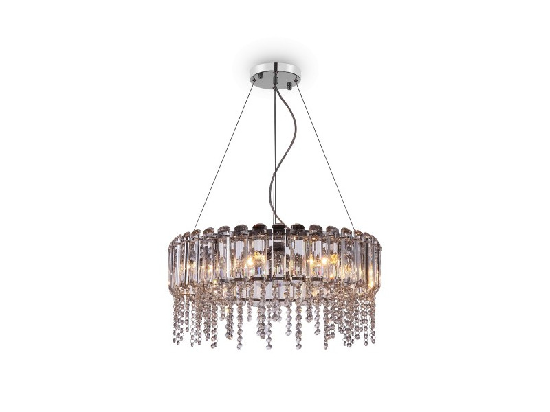 Függeszték 8xE14 fém/króm 302X1327X605mm HAIL (MOD097PL-08CH)