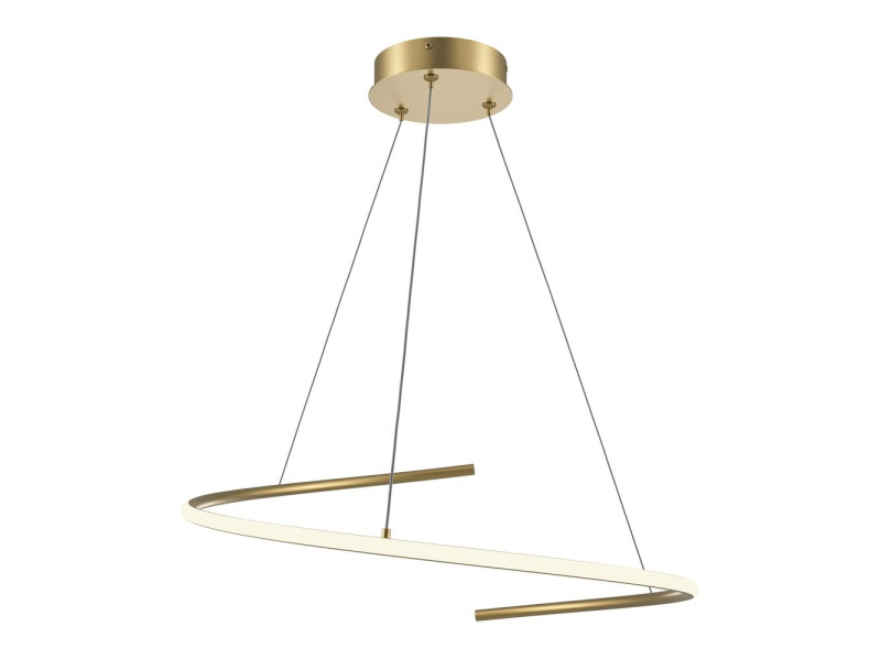 Függeszték LED 31W 2100lm CCT sárgaréz,fehér/alumínium 3257x600x457mm 120fok Dimmelhető! CURVE