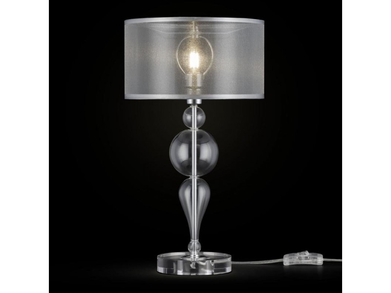 Asztali lámpa E14 króm fém/üveg 500x270mm IP20 BUBBLE DREAMS MEGSZŰNT