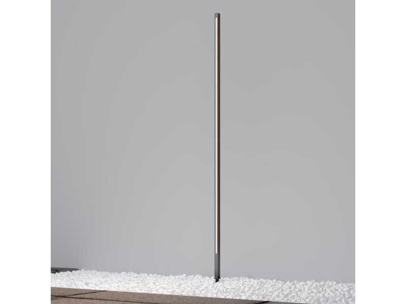 Kültéri Állólámpa LED 24W 1200lm 3000K grafit/alumínium 1600x25x25mm IP65 120fok POLE