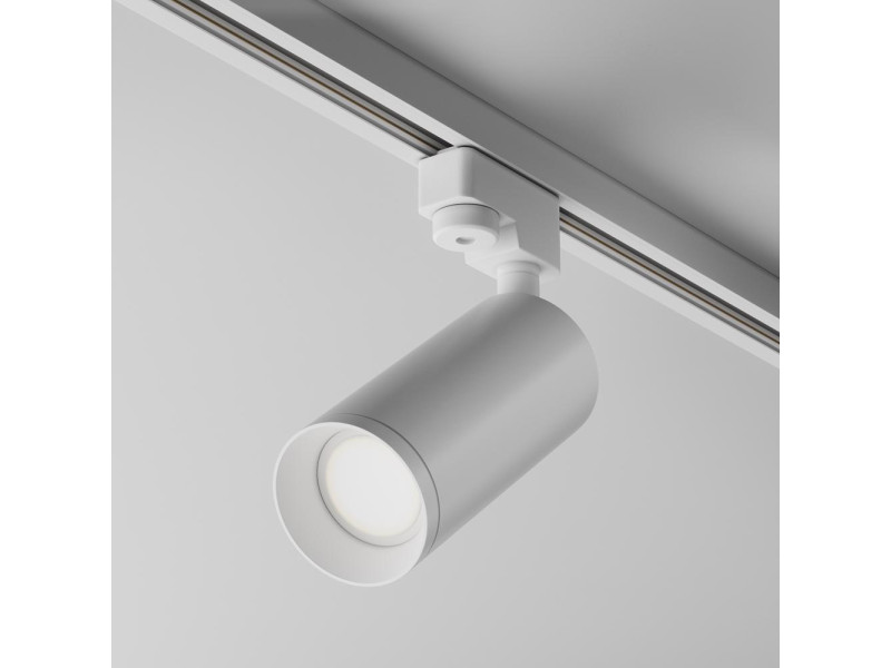 Sínes lámpa 1F GU10 alumínium/fehér 210x60x130mm FOCUS (TR004-1-GU10-W)