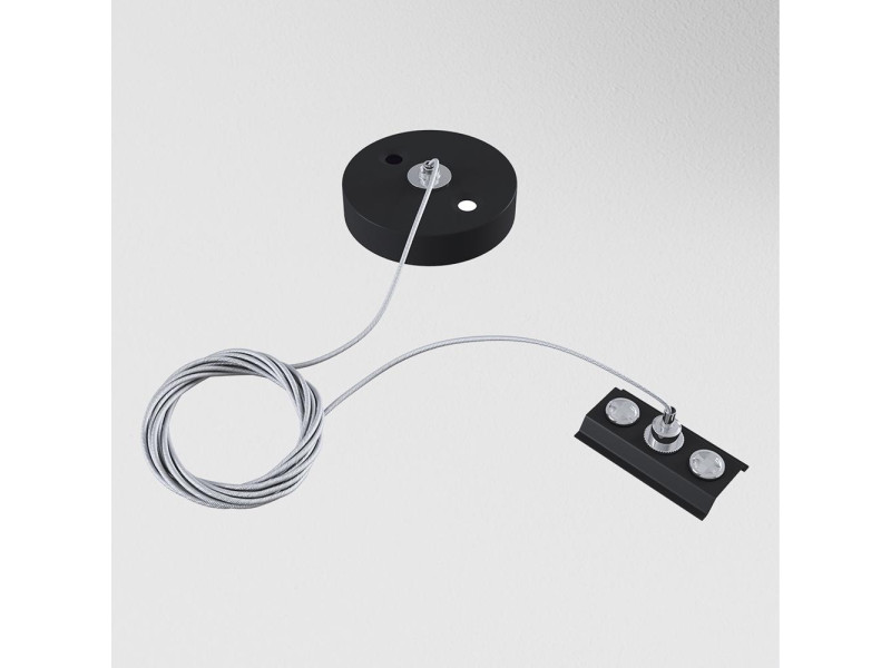 Sín Függesztő elem fém/fekete 32x32x2000mm TRACK (TRA001CW-11B)