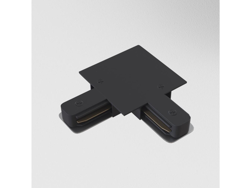 Sín Beépíthető Sarokelem alumínium/fekete 20x95x95mm TRACK (TRA002CL-11B)