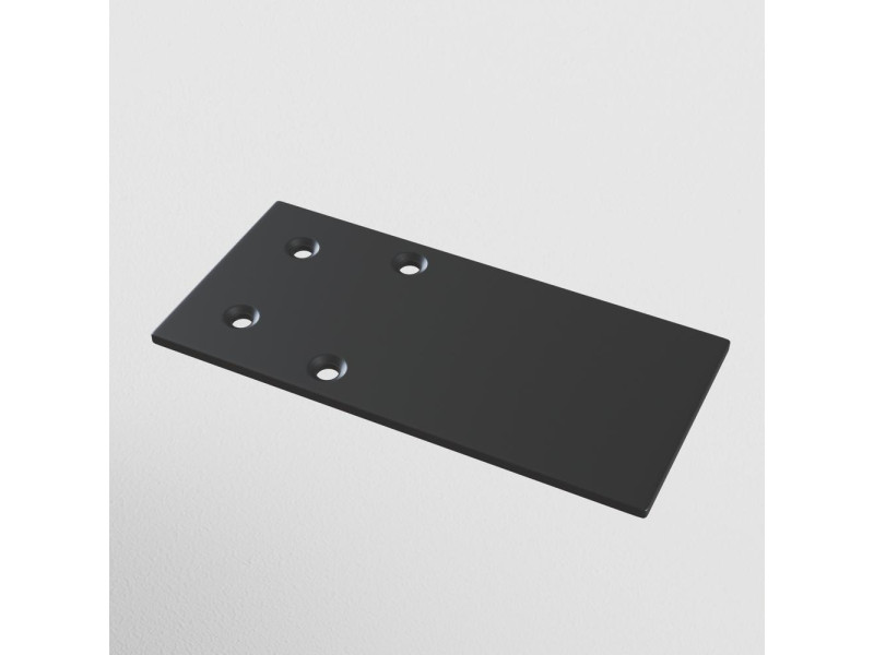 Sín Mágneses Végzáró elem alumínium/fekete 80x2x38mm TRACK (TRA004EC-21B)