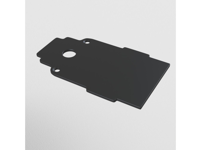 Sín Beép. Mágneses Végzáró elem alumínium/fekete 75x2x45mm TRACK (TRA004EC-22B)