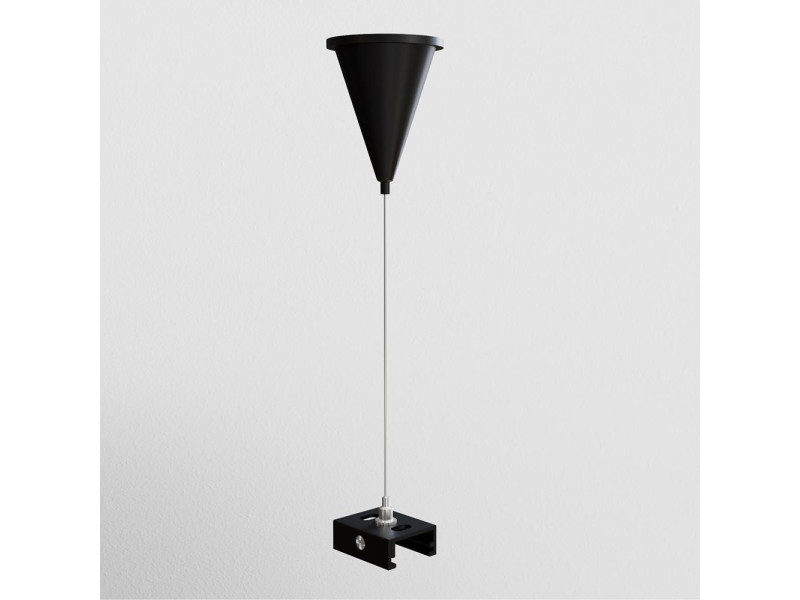 Sín Függesztő tartóelem 3F műanyag/fekete 41x72x33mm TRACK (TRA005WS-31B)