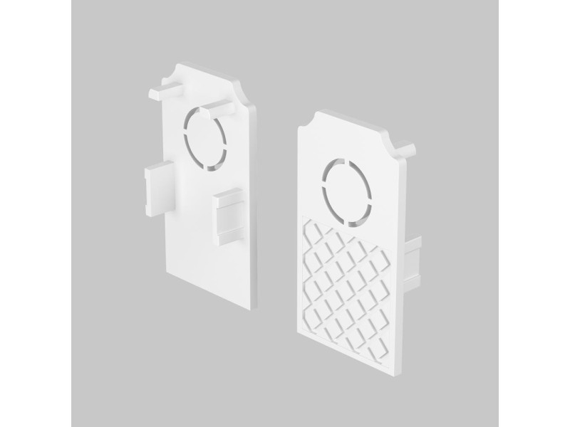 Sín Beépíthető Mágneses Végzáró elem fehér/műanyag 2,5x46x26mm TRACK EXILITY (TRA034EC-42W)