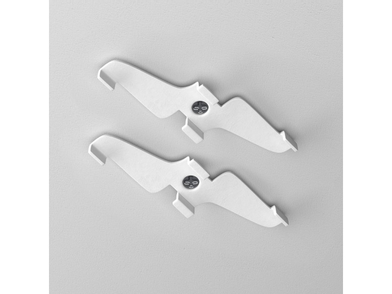Sín Mágneses Tartóelem fehér/fém 6x60x30mm TRACK EXILITY (TRA034HS-21W)