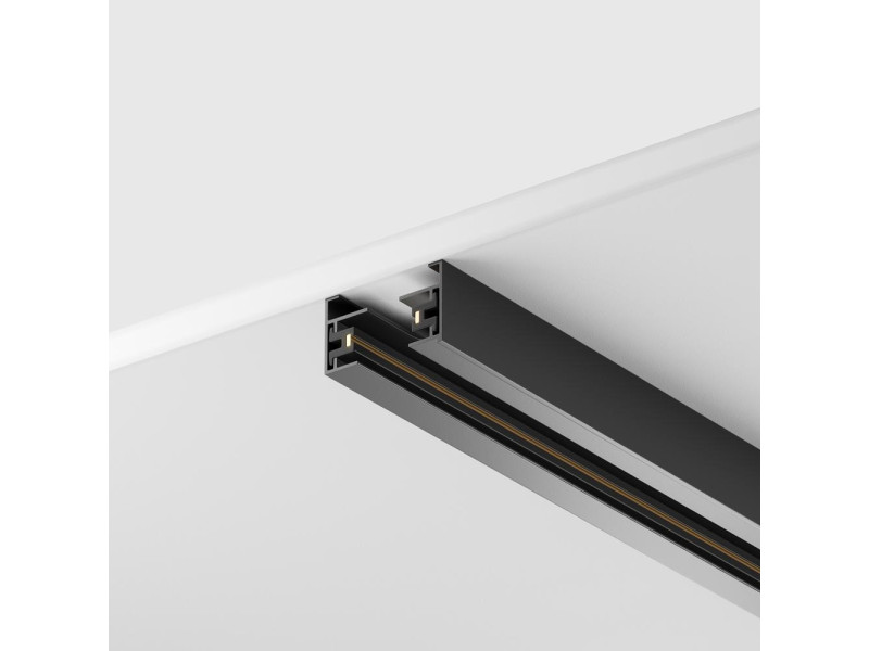 Sín 1F (1méter) alumínium/fekete 20x33x1000mm TRACK (TRX001-111B)