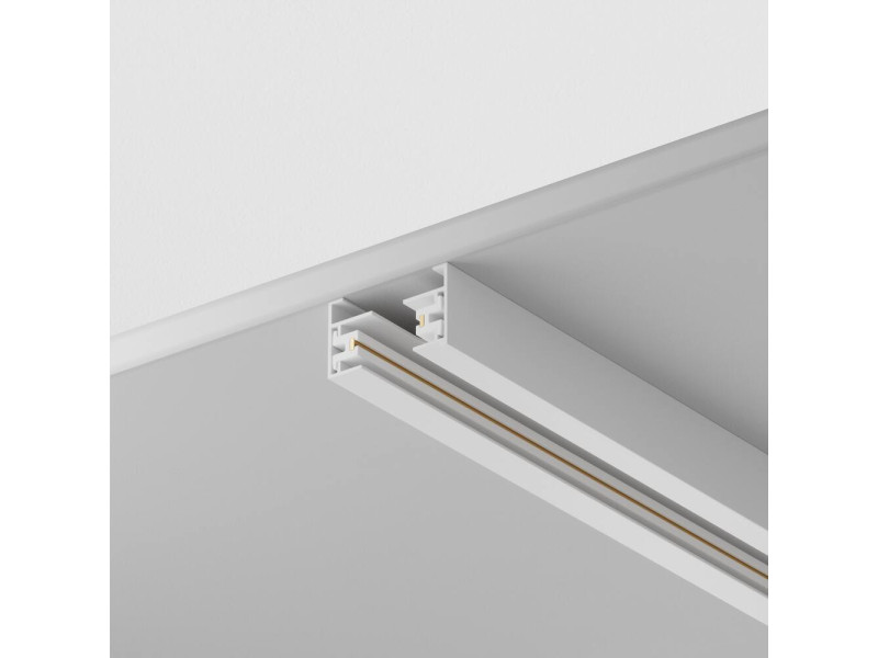 Sín 1F (1méter) alumínium/fehér 20x33x1000mm TRACK (TRX001-111W)